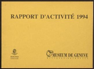 85889 Ko - 360.A.1/18 Rapport d\'activité du Muséum de Genève: originaux reliés, version imprimée et version à l\'usage des commissions du Conseil municipal (ouvre la visionneuse)